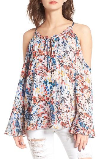 Women's Devlin Erica Print Cold Shoulder Blouse