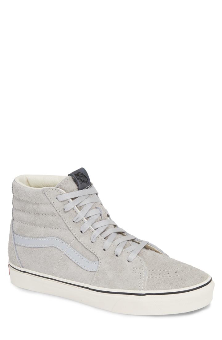Men's Vans Sk8-hi Hairy Suede Sneaker M - Grey