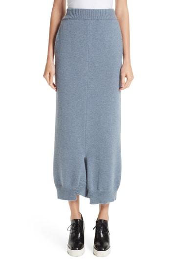 Women's Stella Mccartney Drop Crotch Wool Blend Ankle Pants Us / 36 It - Blue