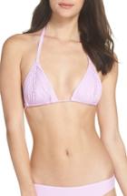 Women's Pilyq Isla Trianlge Bikini Top - Purple