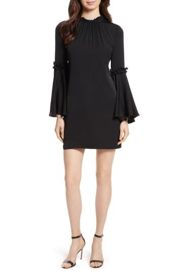 Women's Milly Cassie Bell Sleeve A-line Dress - Black