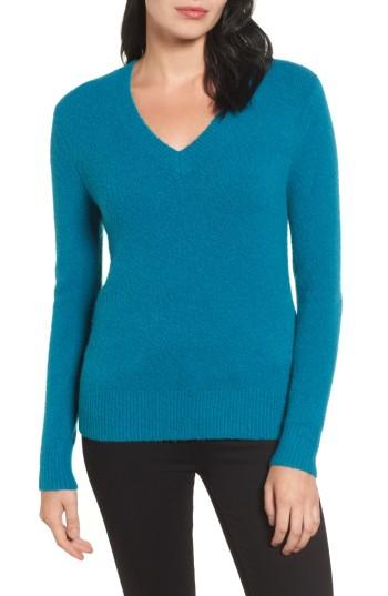 Women's Halogen Tie Back Sweater - Blue/green