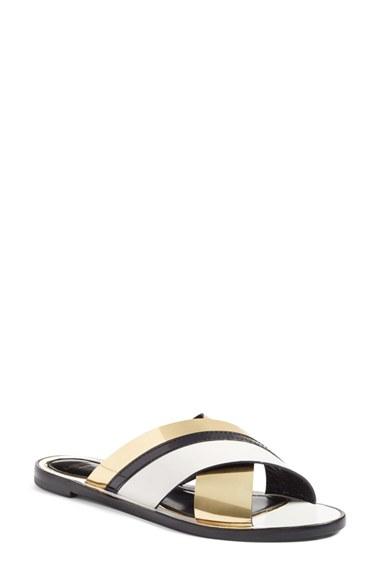 Women's Lanvin Slide Sandal .5us / 36eu - Metallic