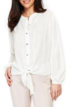 Women's Wallis Tie Front Textured Blouse