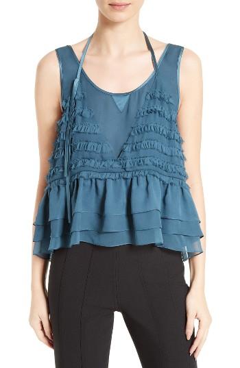 Women's Cinq A Sept Allegra Silk Top