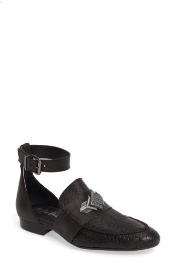Women's Matisse Norton Woven D'orsay Flat M - Black
