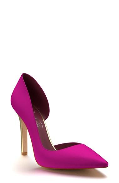 Women's Shoes Of Prey Pointy Toe Half D'orsay Pump