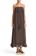 Women's See By Chloe Ruffle Silk Maxi Dress