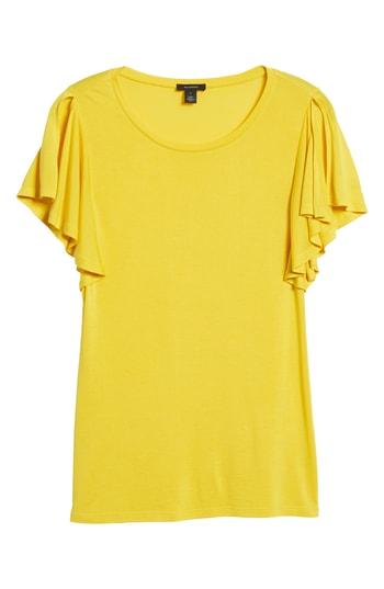 Women's Halogen Slit Sleeve Tee - Yellow