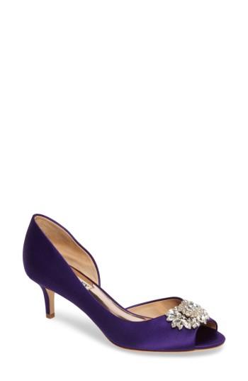Women's Badgley Mischka Macie Peep Toe D-orsay Pump