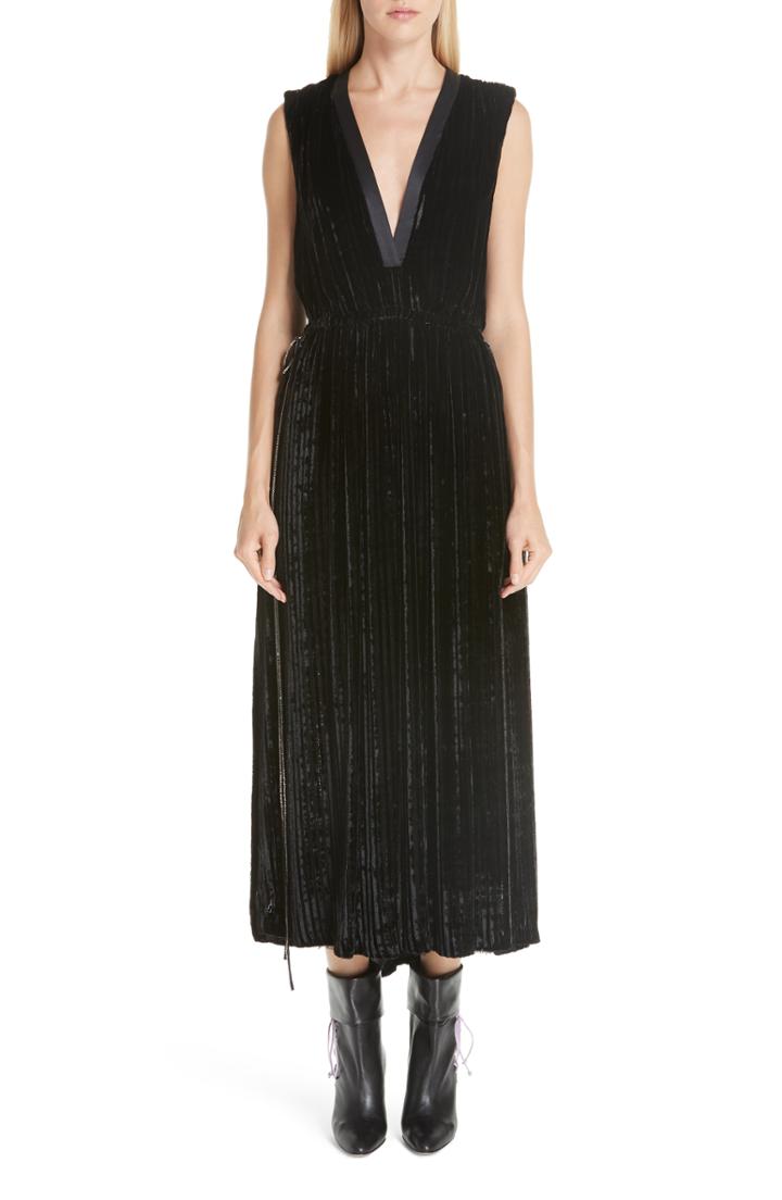 Women's Adam Lippes Velvet Midi Dress