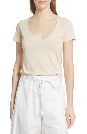 Women's Vince V-neck Tee - Yellow