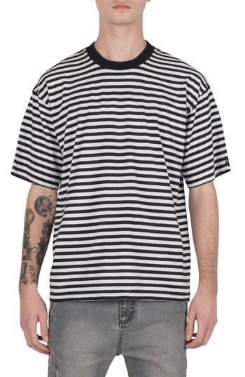 Men's Zaberobe Stripe Box T-shirt - Orange