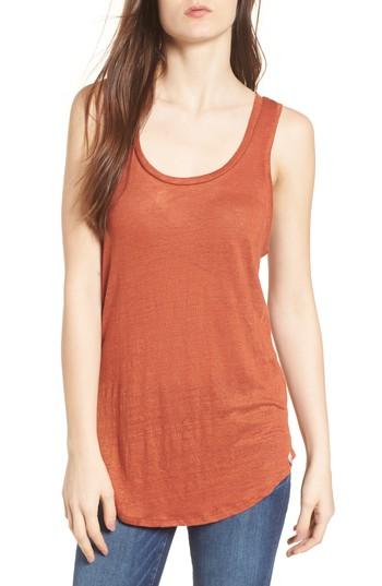 Women's Scotch & Soda Linen Tank - Orange
