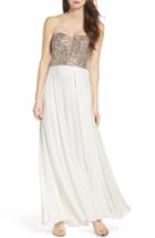 Women's Xscape Embellished Strapless Gown
