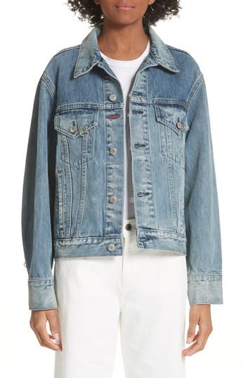Women's Sandy Liang Wells Denim Jacket - Blue