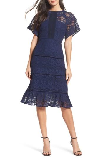 Women's Foxiedox Morganne Lace Midi Dress - Blue