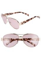 Women's Draper James 61mm Aviator Sunglasses - Pink