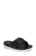 Women's Fitflop Loosh Luxe Slide Sandal M - Black