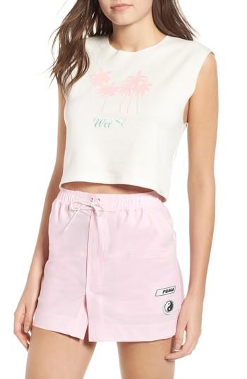 Women's Fenty Puma By Rihanna Graphic Crop Tank Top - White