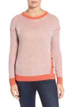 Petite Women's Caslon Side Snap Sweater, Size P - Blue
