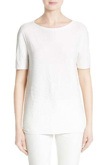 Women's Lafayette 148 New York Palm Jacquard Top