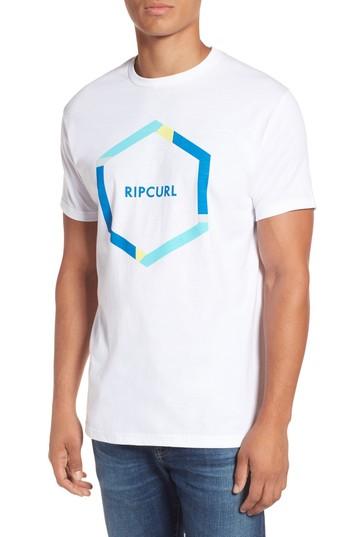 Men's Rip Curl Beacons Heather Logo Graphic T-shirt, Size - White