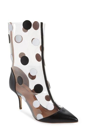 Women's Malone Souliers X Emanuel Ungaro Katoucha Polka Dot Bootie .5us / 36eu - Black