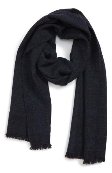 Men's Andrew Stewart Textured Cashmere Scarf, Size - Blue