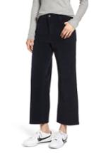 Women's Dl1961 Hepburn High Waist Wide Leg Corduroy Pants - Black