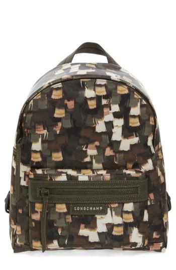 Longchamp Le Pliage Neo - Vibrations Nylon Backpack - Green