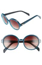 Women's Draper James 53mm Round Gradient Sunglasses - Blue