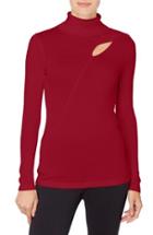 Women's Catherine Catherine Malandrino Dessie Cutout Turtleneck Sweater - Red