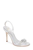 Women's Giuseppe Zanotti Musitco Crystal Embellished Slingback Sandal M - Grey