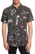 Men's Quiksilver Banzai Woven Shirt - Grey