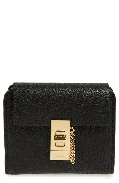 Women's Chloe 'drew' Calfskin Leather Square Wallet -