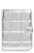 Women's Nyc Underground Metallic Puffer Wallet - Metallic