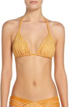 Women's Luli Fama Triangle Bikini Top - Orange