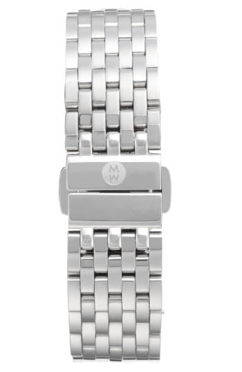Women's Michele Sidney 18mm Stainless Steel Bracelet Watch Band
