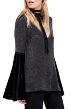 Women's Free People Celestial Bell Sleeve Sweater - Black