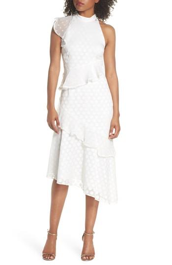 Women's Keepsake The Label See You Now Polka Dot Midi Dress - Ivory