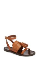 Women's Burberry Bethany Tassel Flat Sandal Us / 36eu - Brown
