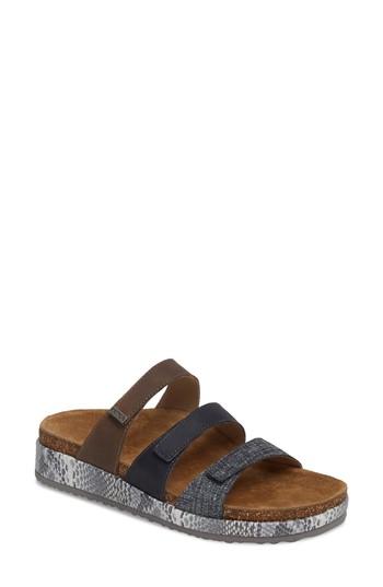 Women's Aetrex Isabelle Slide Sandal Eu - Blue