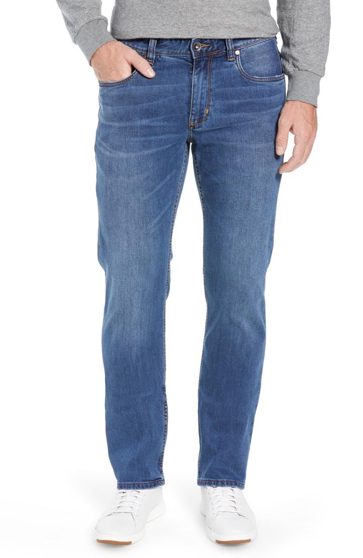Men's Tommy Bahama Sand Straight Leg Jeans X 34 - Blue