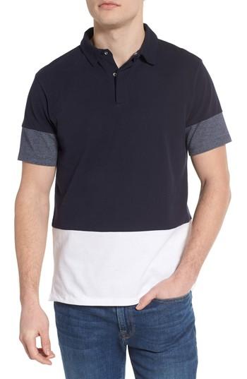 Men's Scotch & Soda Colorblock Polo - White