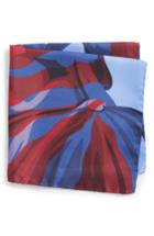 Men's Eton Statue Of Liberty Silk Pocket Square, Size - Purple