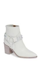 Women's Frye Flynn Deco Stud Harness Bootie M - White