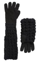 Women's Rebecca Minkoff Chunky Tuck Gloves, Size - Black