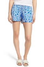 Women's Vineyard Vines Bahamas Otomi Pull On Stretch Cotton Shorts - Blue