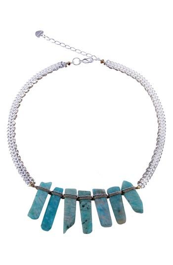 Women's Nakamol Design Amazonite Stick Statement Necklace